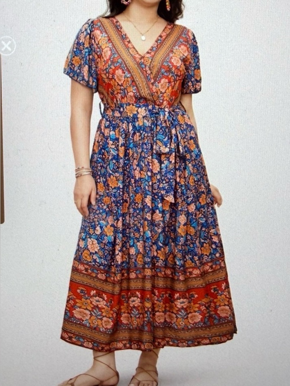 BloomChic Vibrant Floral Maxi Dress